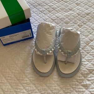 Tory Burch ruffle thong sandal